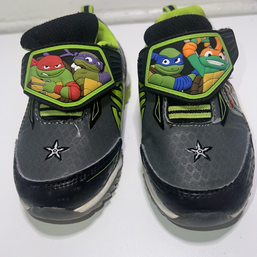 TMNT‎ Teenage Mutant Ninja Turtles Boys Sneakers Toddlers Size 7 Light-up Shoes
